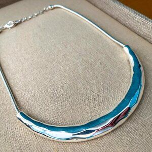 Chloe + Isabel - Silver - La Lune Sculpted Collar Necklace